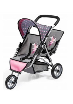 Blizniaczy Jogger DUO niebieski z wróżką