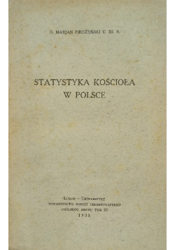 Statystyka kościoła w Polsce, 1935r