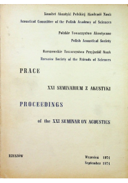 Xxi Seminarium Z Akustyki