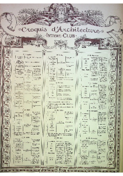 Croquis d Architecture Intime Club publication Mensuelle 23e Annee 1896 r.
