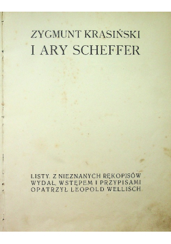 I Ary Scheffer ok 1909 r.
