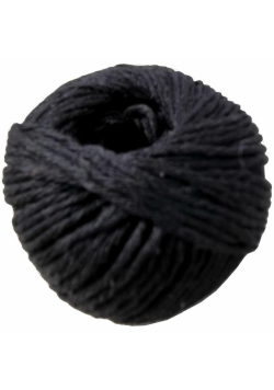 Sznurek bawełniany czarny 1,5mmx50m