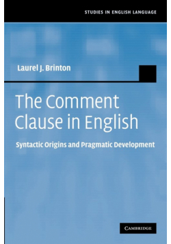The Comment Clause in English