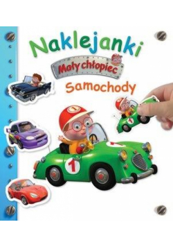 Naklejanki. Mały chłopiec. Samochody