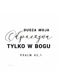 Podstawka korkowa - Dusza moja odpoczywa