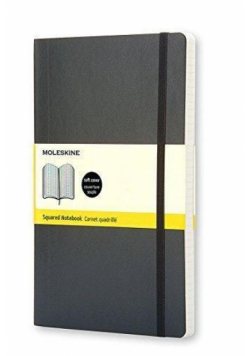 Notes Classic 9x14 kratka - czarny MOLESKINE