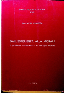 Dall esperienza alla morale