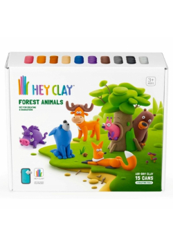 Hey Clay - zestaw Zwierzęta Leśne + akcesoria