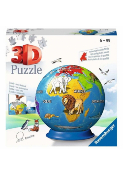 Puzzle 3D 72 Dziecinny globus