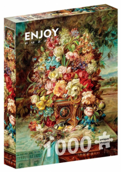 Puzzle 1000 Martwa natura z modraszką, Hans Zatzka