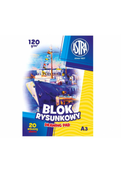 Blok rysunkowy A3/20K 120g (10szt) ASTRA