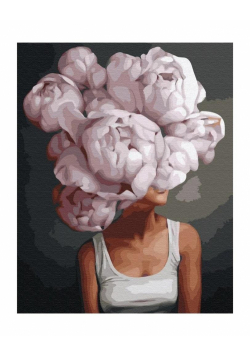 Malowanie po numerach - Wiele piwonii 40x50cm