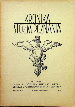Kronika stoł m Poznania 1945 r.