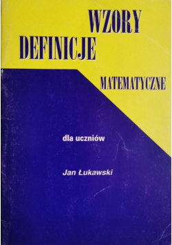 Wzory definicje matematyczne dla uczniów