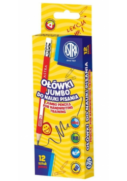 Ołówki Jumbo do nauki pisania (12szt) ASTRA