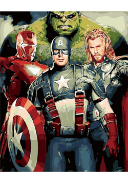 Malowanie po numerach - Avengers 40x50cm