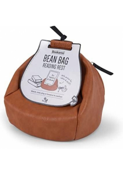 Bean Bag Pufa z kieszonką pod książkę/tablet brąz