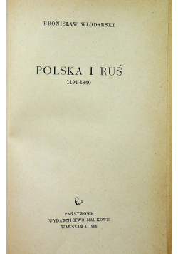 Polska i Ruś 1194 1340