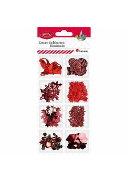 Zestaw do cardmakingu czerwony