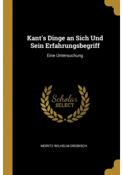 Kant's Dinge an Sich Und Sein Erfahrungsbegriff