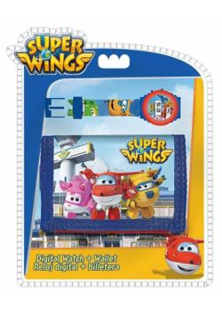 Zegarek elektroniczny + portfel Super Wings