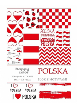 Blok A4/10 z motywami Polska 80g HAPPY COLOR