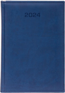 Kalendarz 2024 dzienny A5 Vivella granatowy
