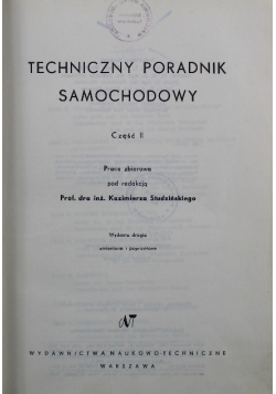 Techniczny poradnik samochodowy część 2