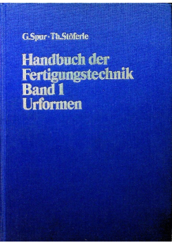 Handbuch der Fertigungstechnik Band 1 Urformen