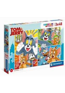 Puzzle 3x48 Super Kolor Tom&Jerry