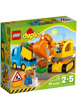 Lego DUPLO 10812 Ciężarówka i koparka gąsienicowa
