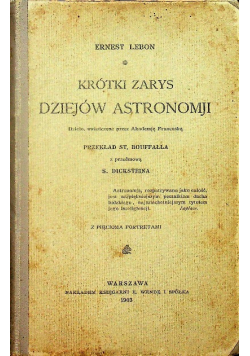 Krótki zarys dziejów astronomiji 1903 r.