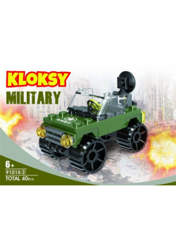 Klocki Kloksy Armia samochód wojskowy 40 elementów