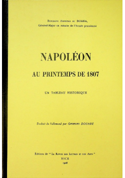 Napoleon au printemps de reprint z 1807 r.