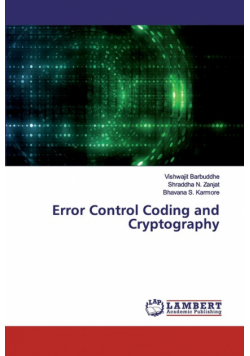 Error Control Coding and Cryptography