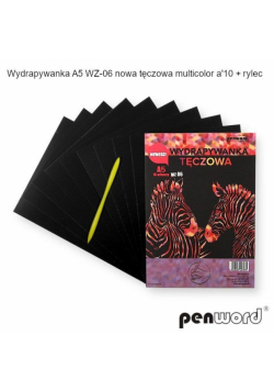 Wydrapywanka tęczowa A5 10 arkuszy WZ-06