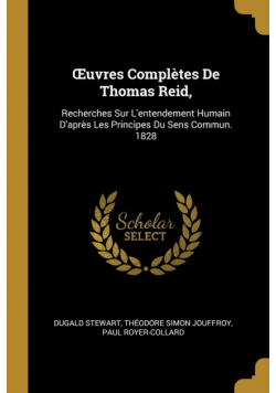 Œuvres Complètes De Thomas Reid,