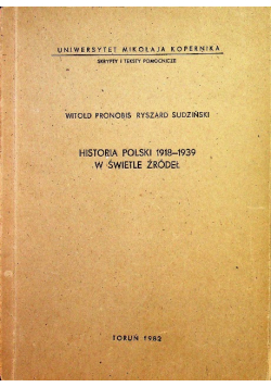 Historia polski 1918 1939 w świetle źródeł