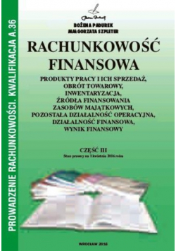 Rachunkowość Finansowa część III