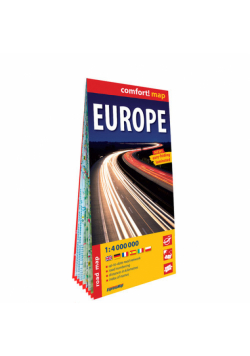 Europe, 1:4 000 000 laminowana mapa samochodowa