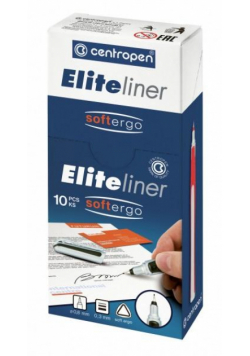 Cienkopis Elite Liner czerwony (10szt)
