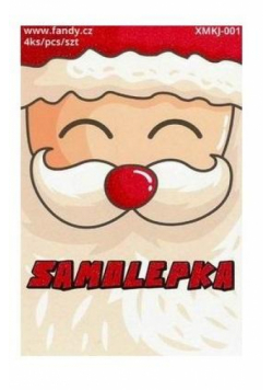 Naklejki papierowe Mini Mikołaj