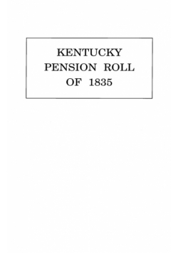 Kentucky Pension Roll for 1835