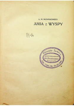 Ania z wyspy ok 1935 r.