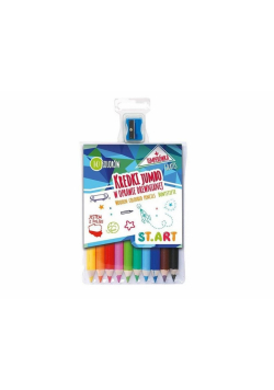 Kredki drewniane Jumbo 10 kolorów St.Art