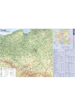 Mapa Polski. Podkładka na biurko