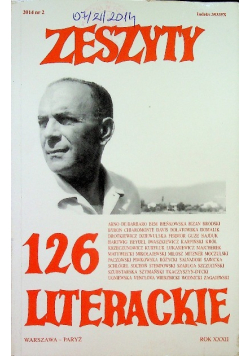 Zeszyty literackie 126