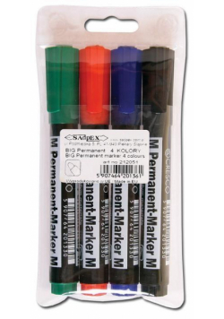 Marker Permanentny M 4 kolory