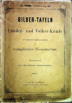 Bilder - Tafeln zur Lander - und Volker - Kunde 1883 r