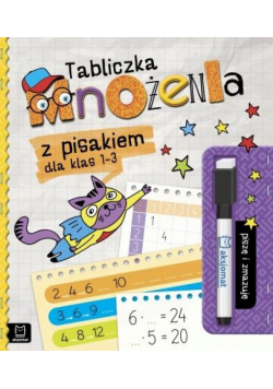 Tabliczka mnożenia z pisakiem dla kl. 1-3